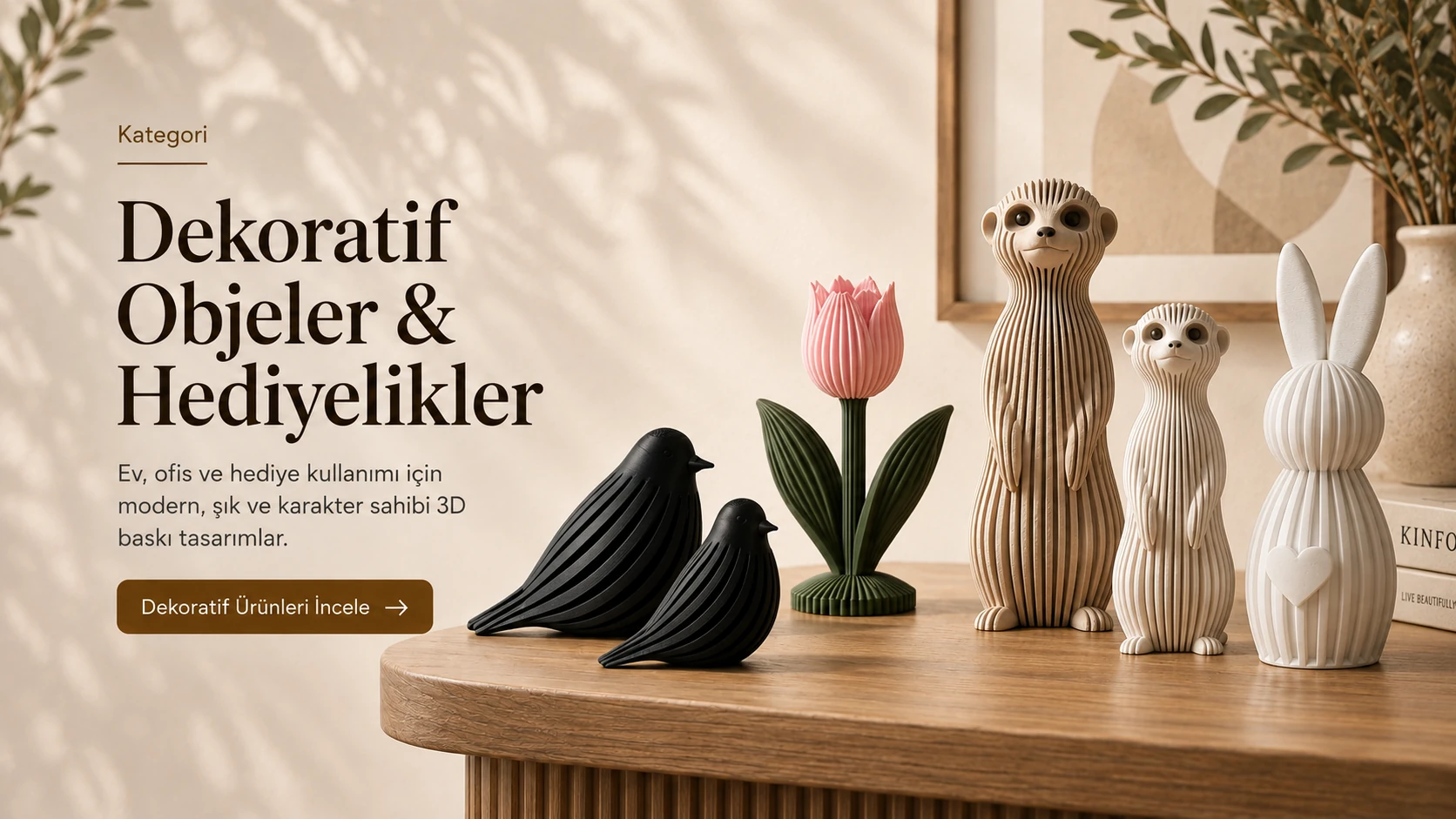 Dekoratif objeler ve hediyelikler