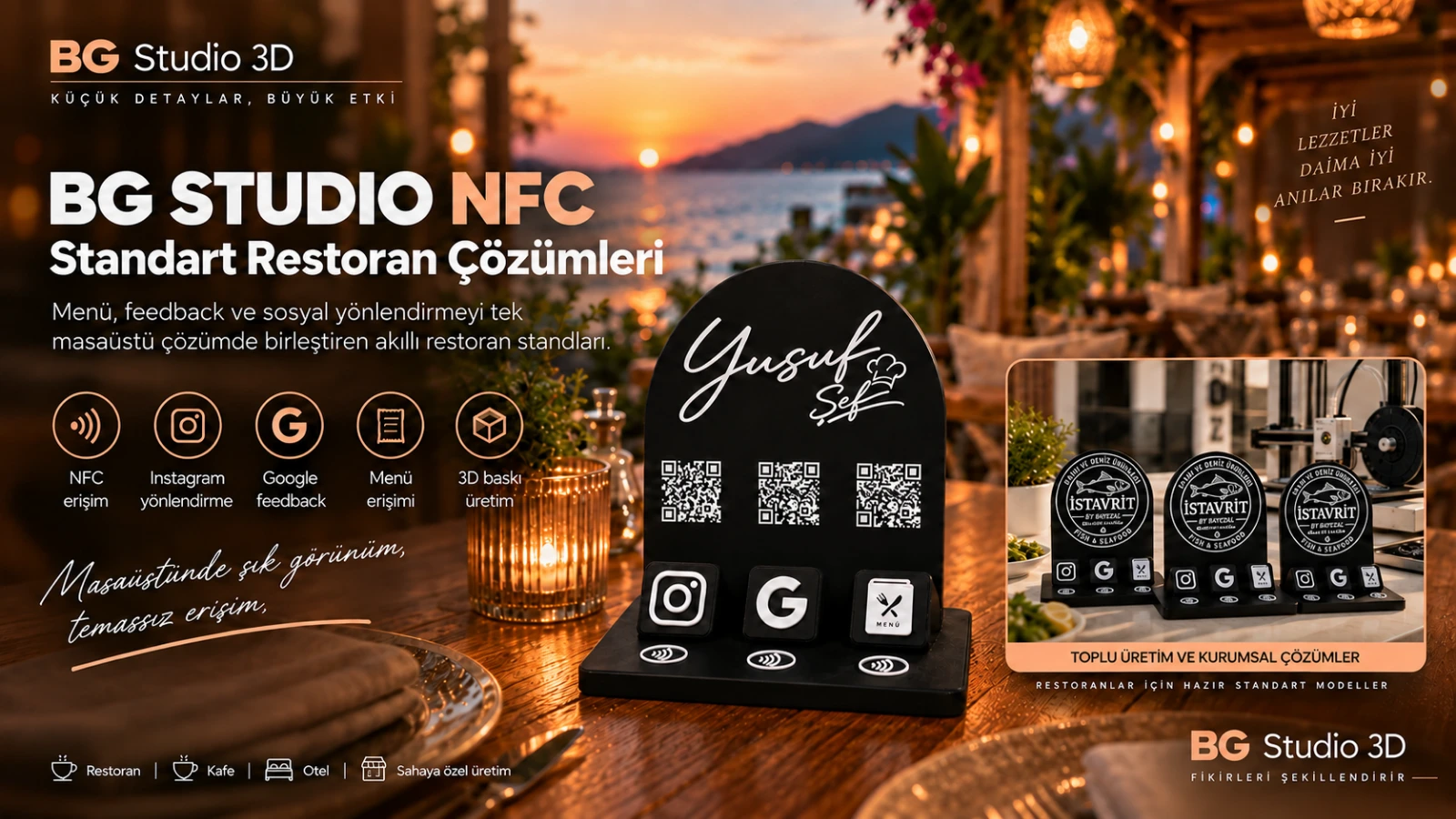 BG Studio NFC restoran sistemi