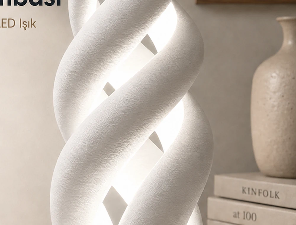 Spiral Masa Lambası